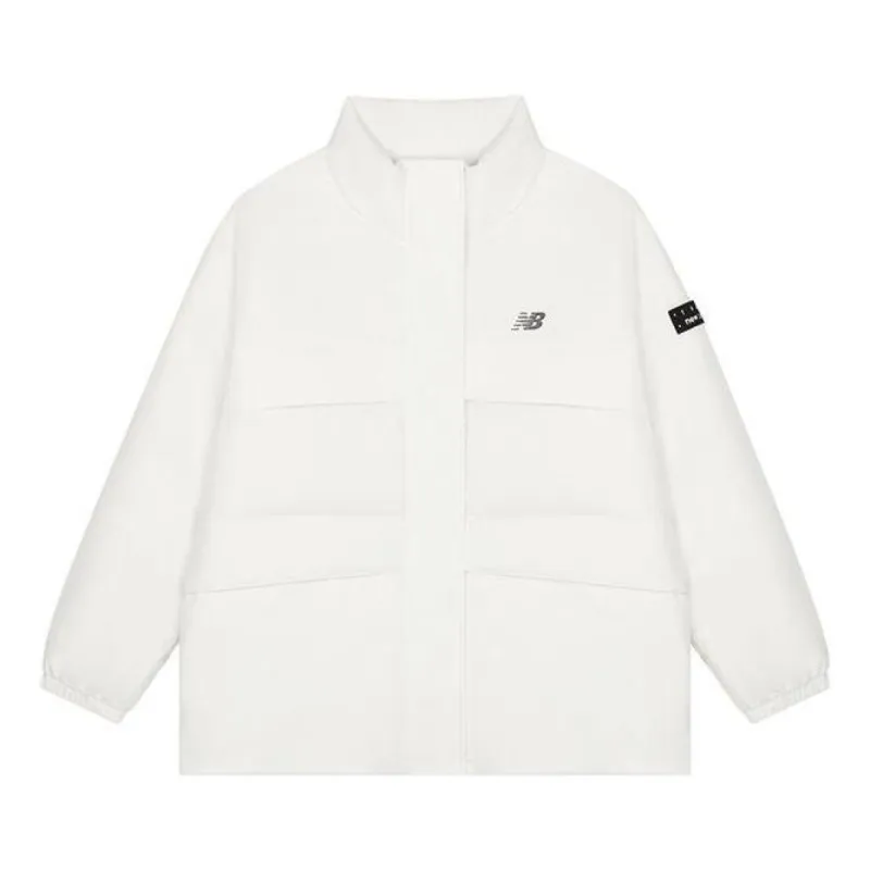 (WMNS) New Balance Winter Warm Coat 'White' AWJ33329-CIC sold by KicksCrew