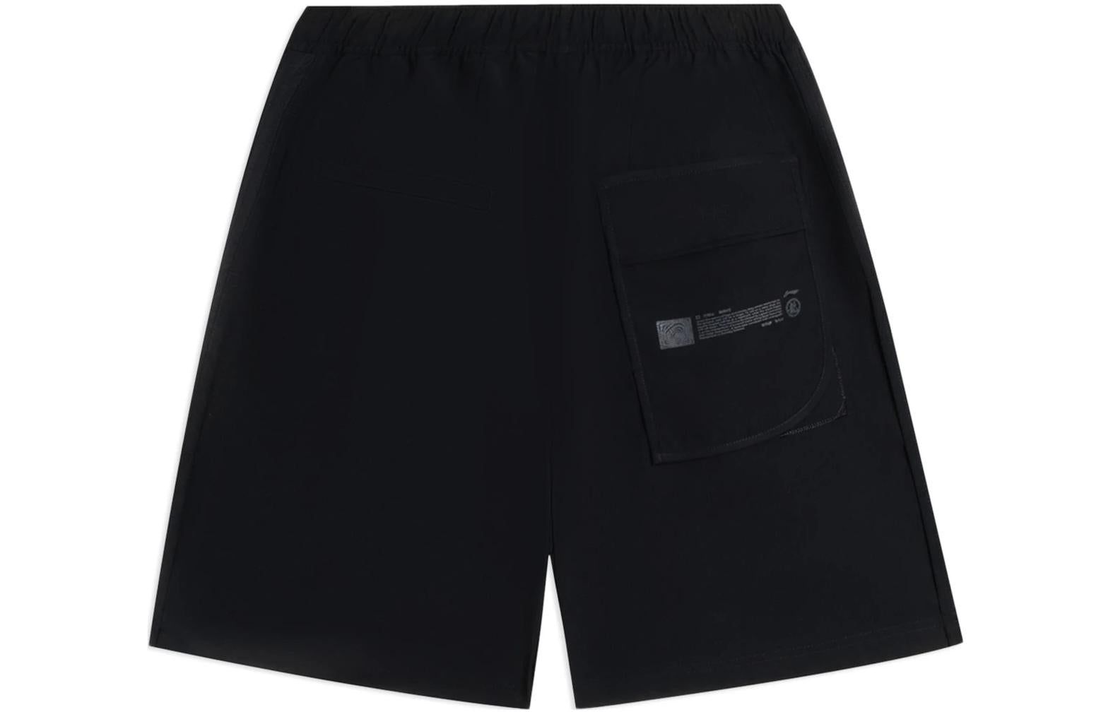 Li-Ning Skateboarding Graphic Shorts 'Black' AKSSA69-1 sold by KicksCrew product image thumbnail 2