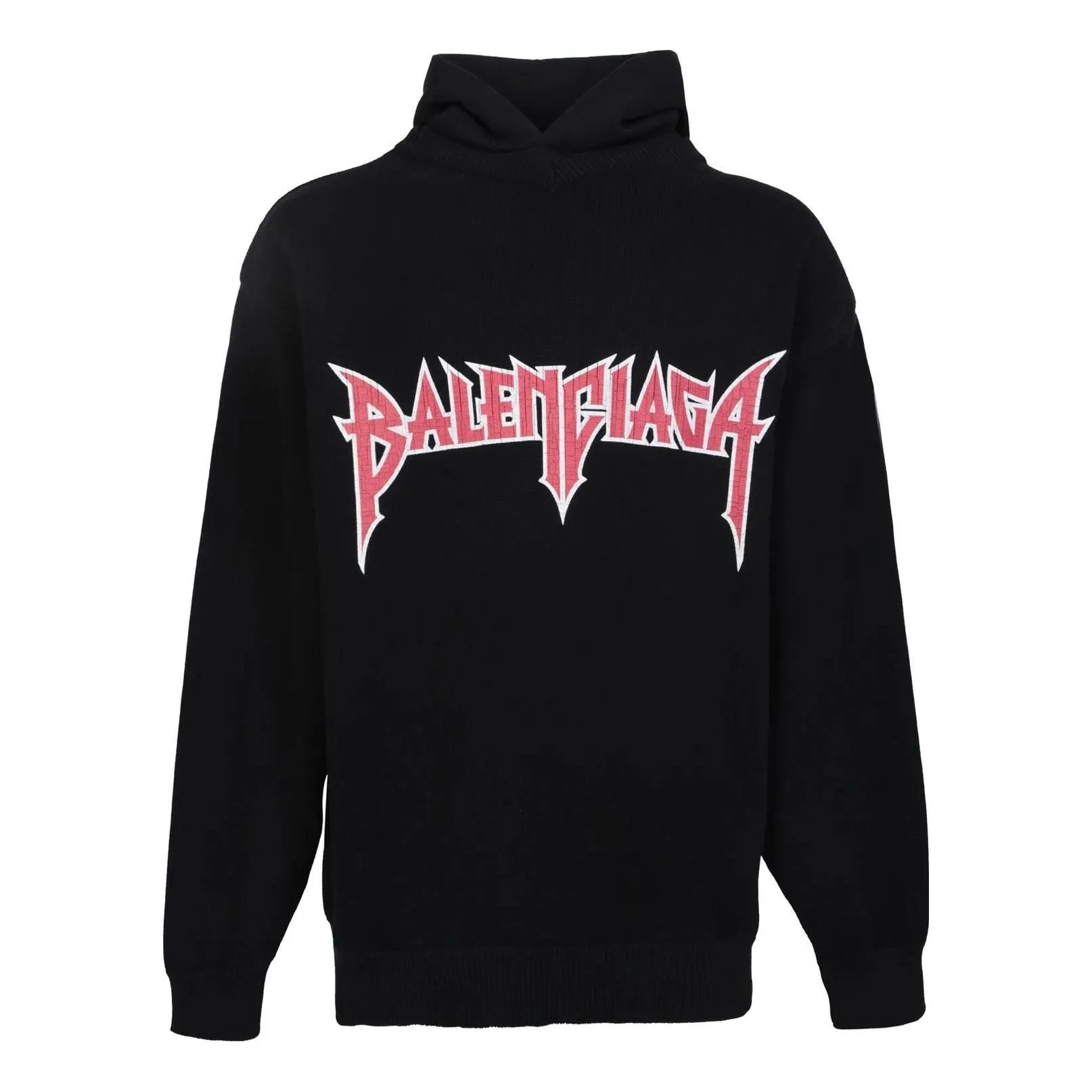 Balenciaga Metallica Hoodie Medium Fit 'Black Orange' 743802T32698035 sold by KicksCrew