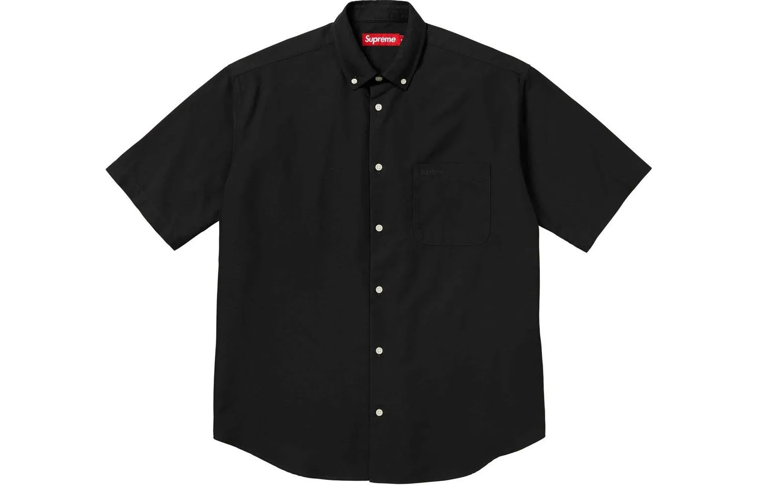 Supreme Loose Fit S/S Oxford Shirt 'Black' SUP-SS24-138 sold by KicksCrew