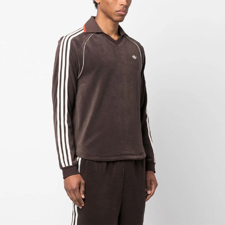 adidas originals x Wales Bonner Long Sleeve Towel Shirt 'Brown' IB3251 sold by KicksCrew product image thumbnail 4