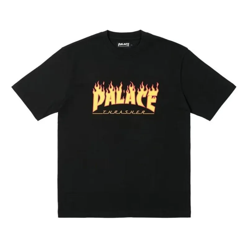 Palace x Thrasher T-shirt 'Black' P25THTS002 sold by KicksCrew