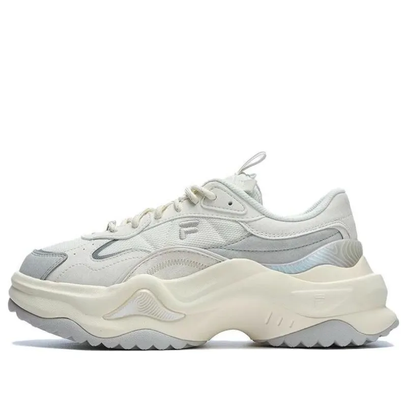 (WMNS) FILA FUSION Bianco 2 Sneakers 'White Grey' T12W311302FGA sold by KicksCrew