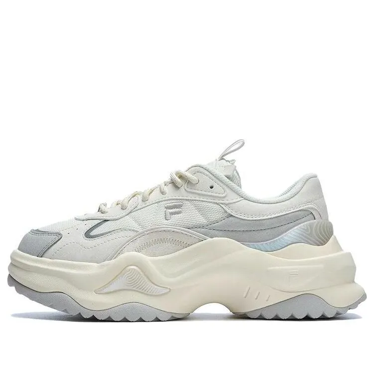 (WMNS) FILA FUSION Bianco 2 Sneakers 'White Grey' T12W311302FGA sold by KicksCrew