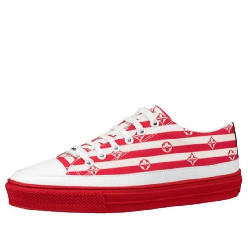 (WMNS) LOUIS VUITTON Stellar Sneakers 'White Red' 1A7U4R sold by KicksCrew
