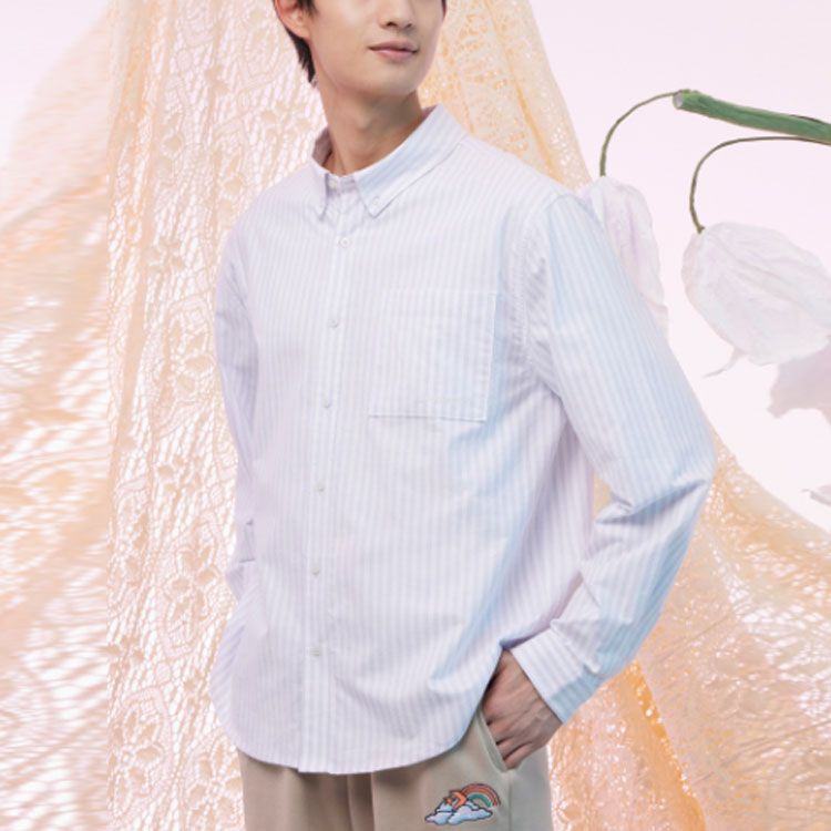 Converse Oxford Shirt Stripe 'Vapor Violet' 10024884-A01 sold by KicksCrew product image thumbnail 4