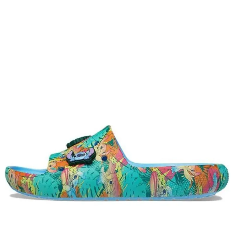 (WMNS) Crocs x Disney Stitch Classic Slides 'Blue Multi' 209788-4TB sold by KicksCrew
