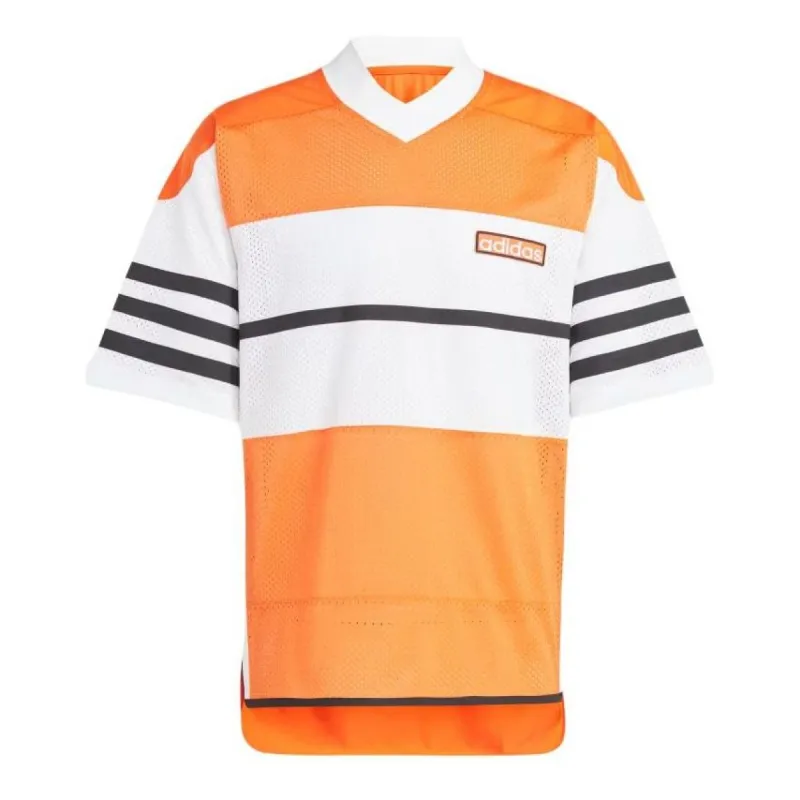 adidas Adicolor Adibreak Mesh Jersey 'Orange' IR8322 sold by KicksCrew