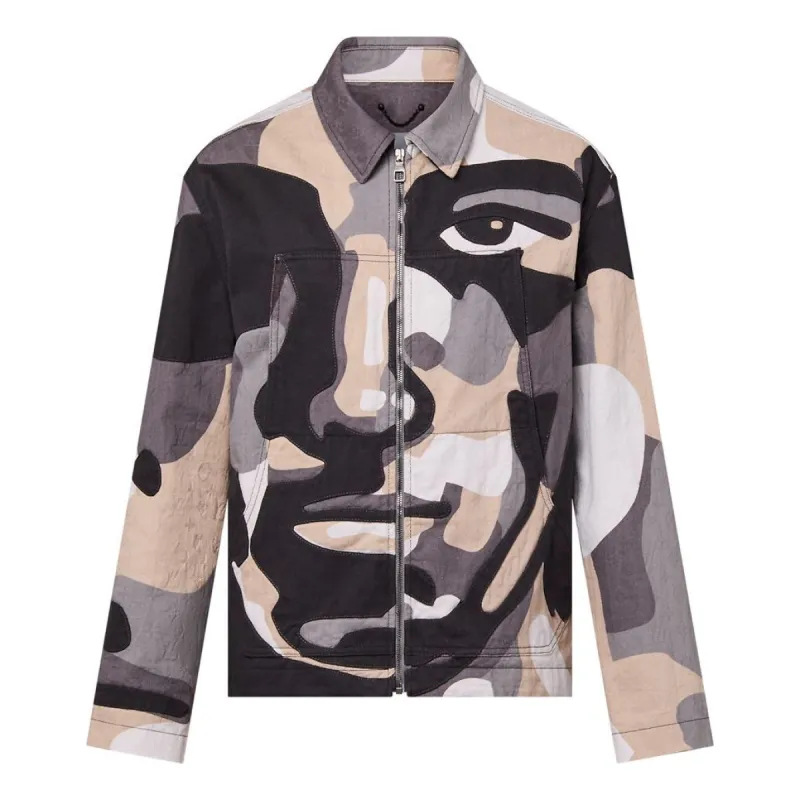 LOUIS VUITTON Patchworked Portrait Denim Jacket 'Multi-Color' 1ABYMP sold by KicksCrew