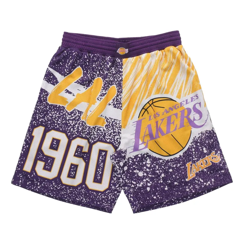 Mitchell & Ness x NBA Jumbotron Sublimated Shorts 'Los Angeles Lakers' SHORAJ19071-LALPURP sold by KicksCrew