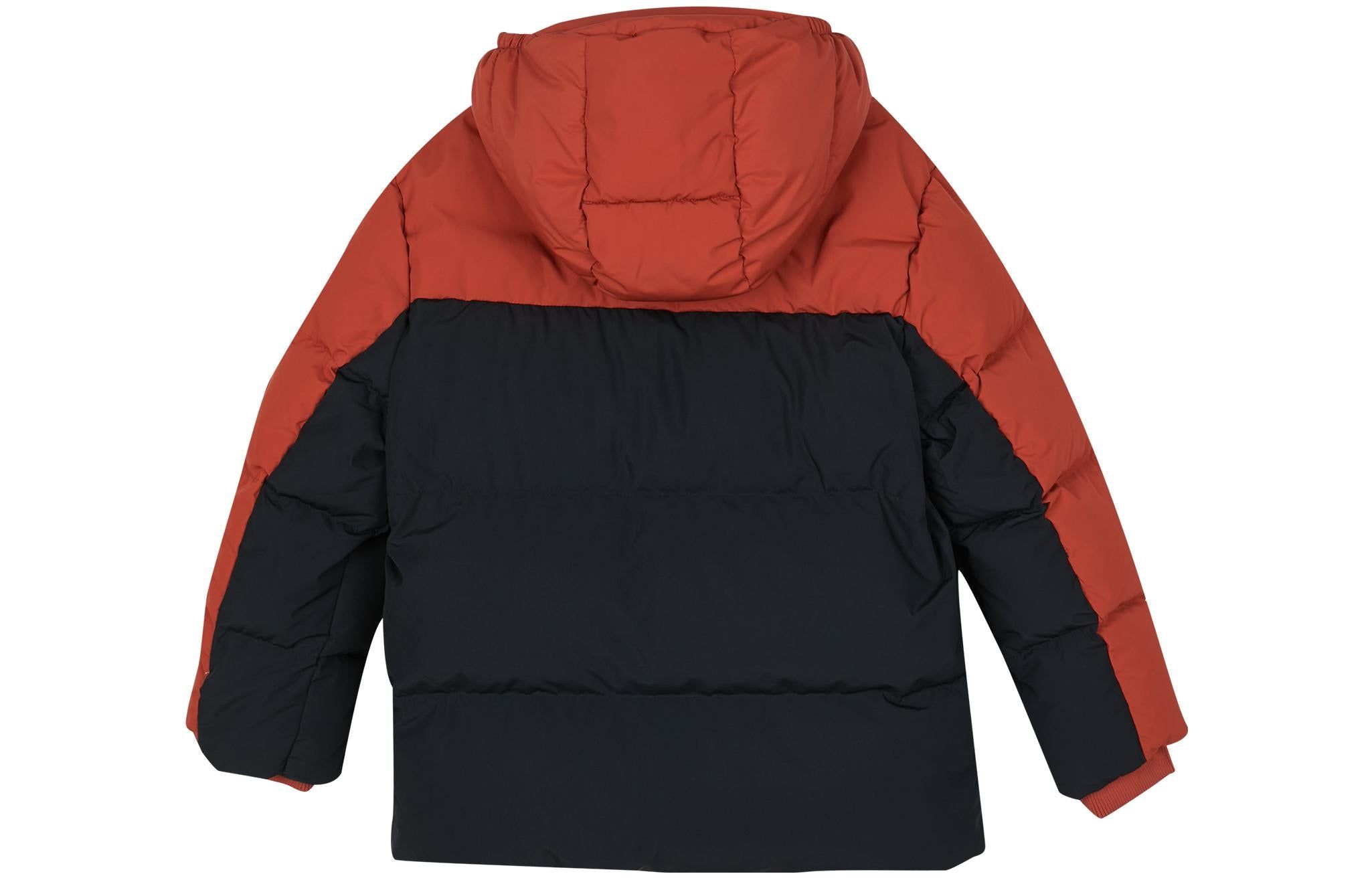 (GS) Skechers Casual Hooded Woven Medium-Length Down Jacket 'Black Red' L423B095-0018 sold by KicksCrew product image thumbnail 2