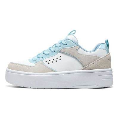 (GS) Skechers Court High 'White Light Blue' 310194L-WLB sold by KicksCrew
