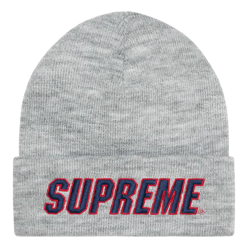 Supreme FW23 Week 10 Slant Beanie 'Grey' SUP-FW23-2415 sold by KicksCrew