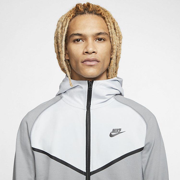 Nike Sportswear Tech Full-Zip Hoodie 'Vast Grey' CJ4277-073 sold by KicksCrew product image thumbnail 4