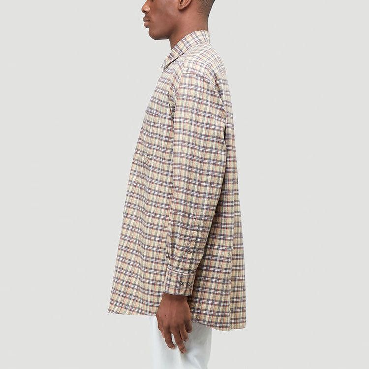 Gucci Chicken Embroidery Check Shirt 'Beige' 628325-ZAFD7-9128 sold by KicksCrew product image thumbnail 5