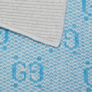 (WMNS) Gucci GG Wool Jacquard Polo 'Light Blue' 773631-XKDK5-4576 sold by KicksCrew