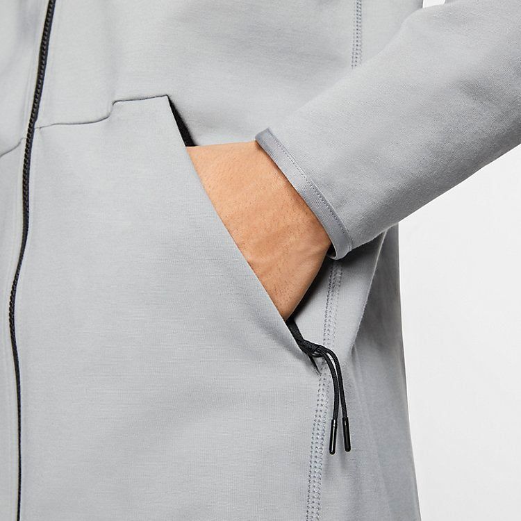 Nike Sportswear Tech Full-Zip Hoodie 'Vast Grey' CJ4277-073 sold by KicksCrew product image thumbnail 5