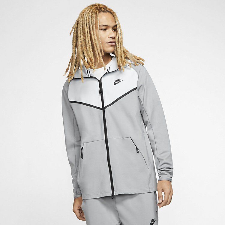 Nike Sportswear Tech Full-Zip Hoodie 'Vast Grey' CJ4277-073 sold by KicksCrew product image thumbnail 2