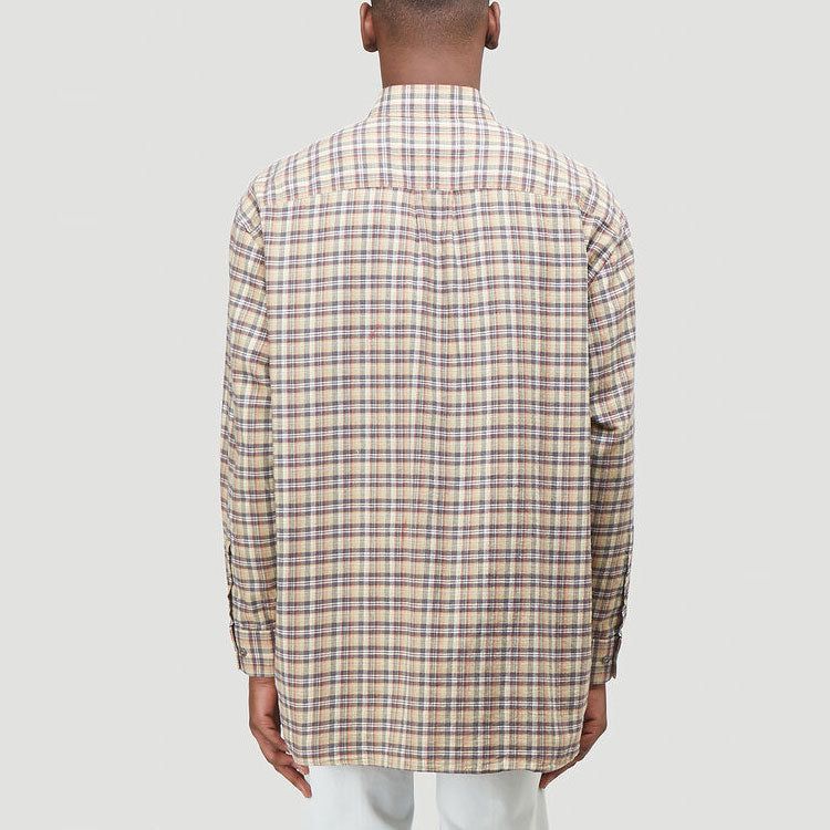 Gucci Chicken Embroidery Check Shirt 'Beige' 628325-ZAFD7-9128 sold by KicksCrew product image thumbnail 4