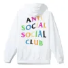 ANTI SOCIAL SOCIAL CLUB Rainbow Logo Hoodie 'White' ASSC-SS21-002 sold by KicksCrew