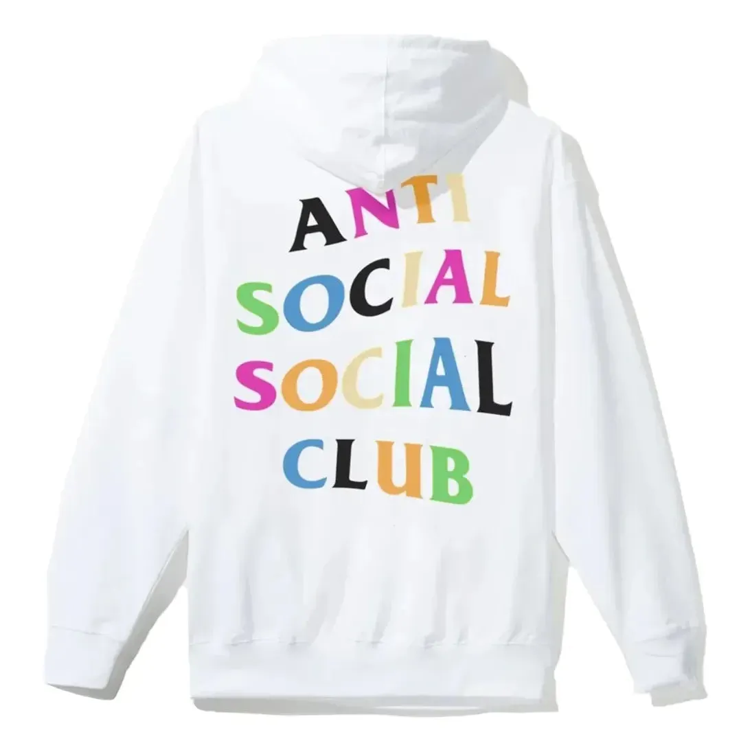 ANTI SOCIAL SOCIAL CLUB Rainbow Logo Hoodie 'White' ASSC-SS21-002 sold by KicksCrew