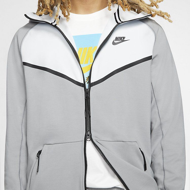 Nike Sportswear Tech Full-Zip Hoodie 'Vast Grey' CJ4277-073 sold by KicksCrew product image thumbnail 6