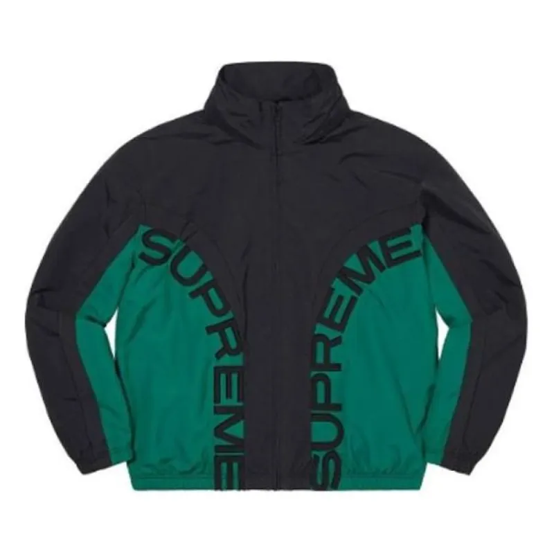 Supreme Curve Track Jacket 'Black Green' SUP-SS22-089 sold by KicksCrew