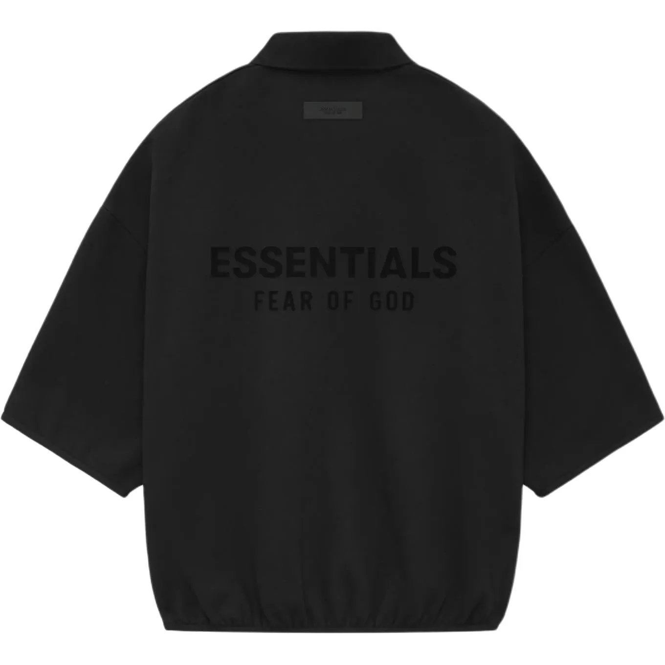 Fear of God Essentials SS24 3/4 Sleeve Polo Shirt 'Black' 192SU244400F sold by KicksCrew product image thumbnail 2