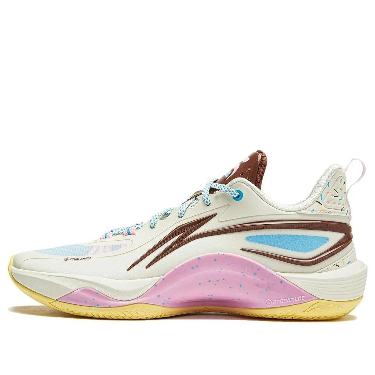 Li-Ning Shining On Court 'Beige Brown Pink' ABPU007-3 sold by KicksCrew