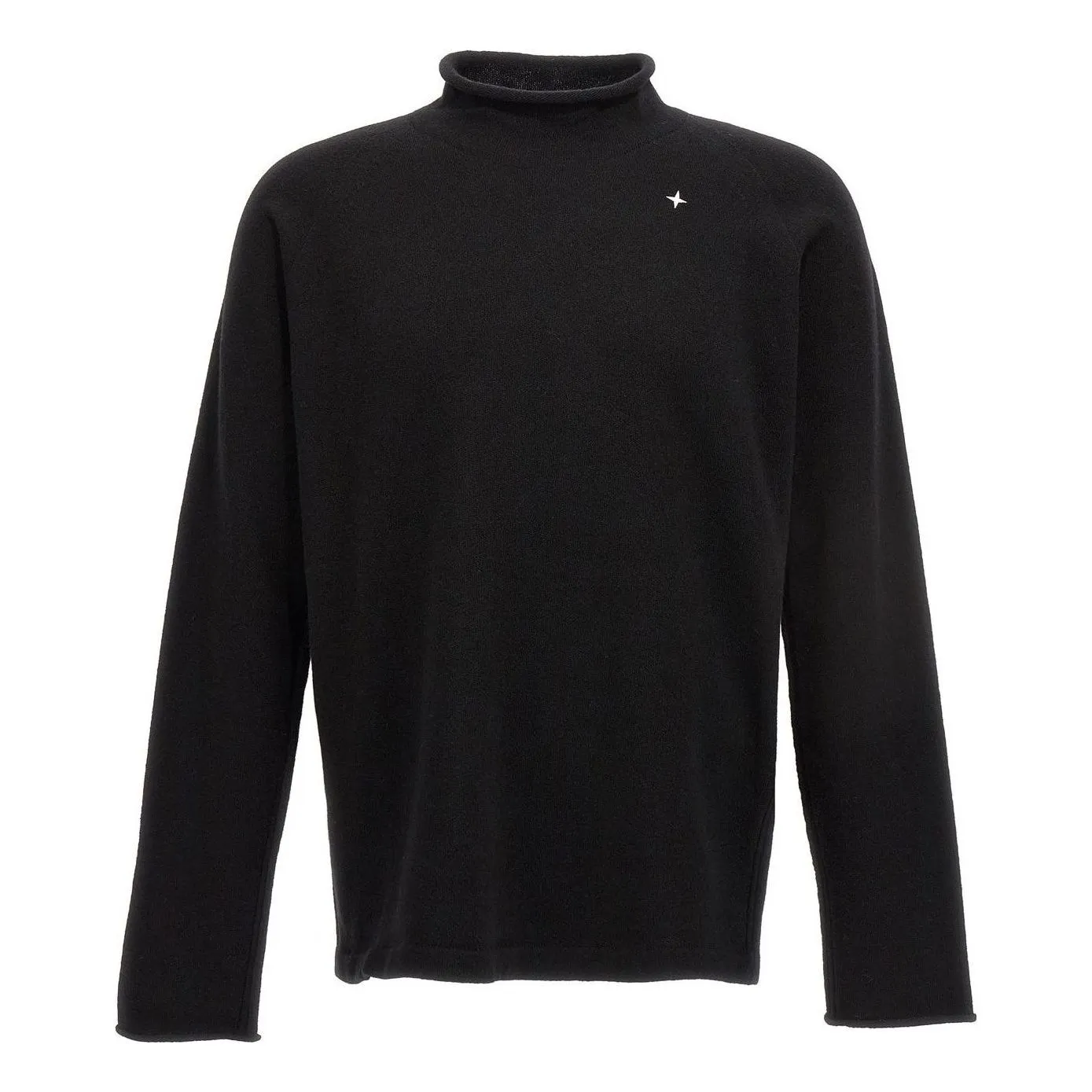 STONE ISLAND Stellina Wool Knit 'Black' 7915549GA-V0029 sold by KicksCrew