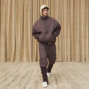 Fear of God Essentials SS23 Nylon Puffer Jacket 'Plum' FOG-SS23-032 sold by KicksCrew