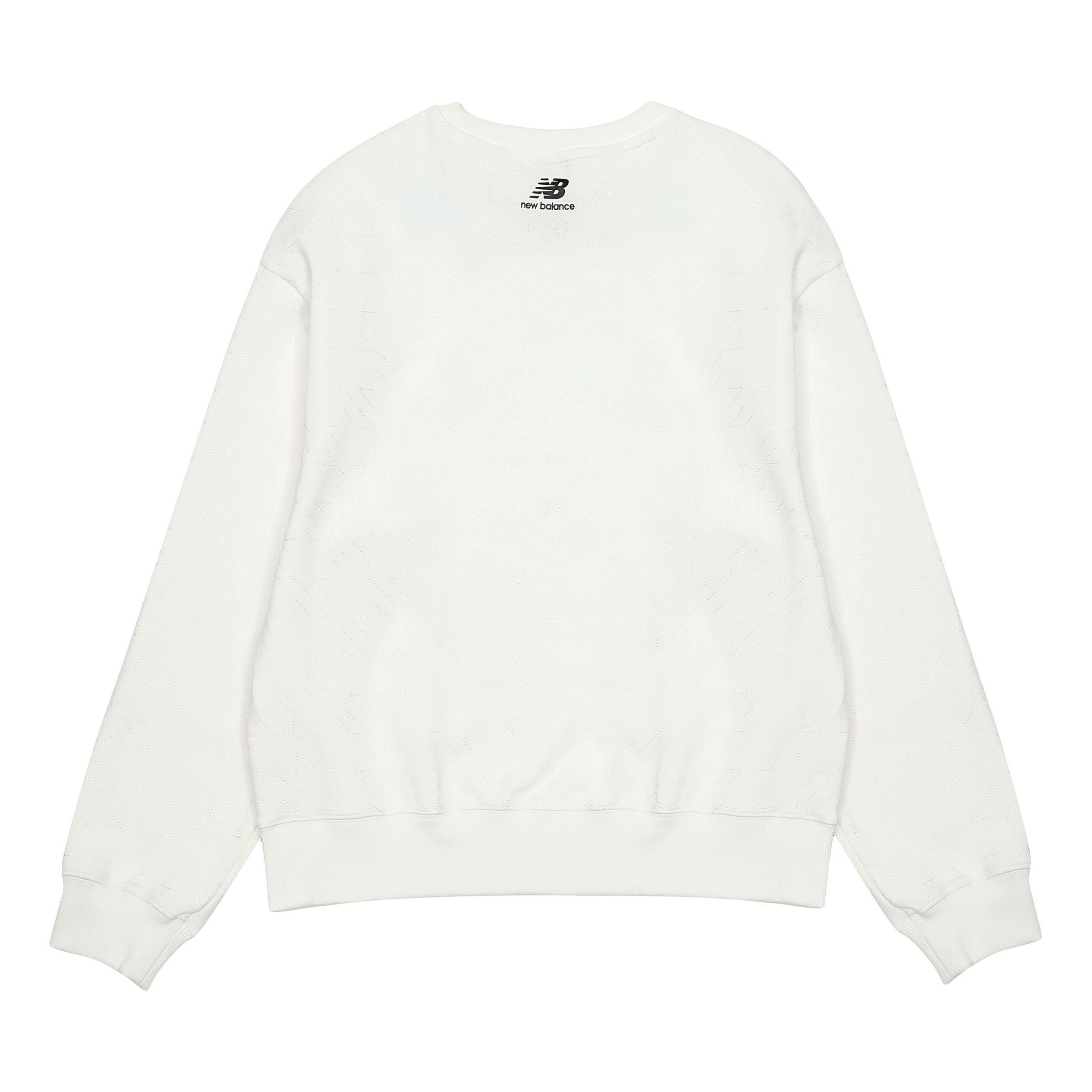 (WMNS) New Balance Logo Casual Sweatshirt 'White' 5CC37142-WT sold by KicksCrew