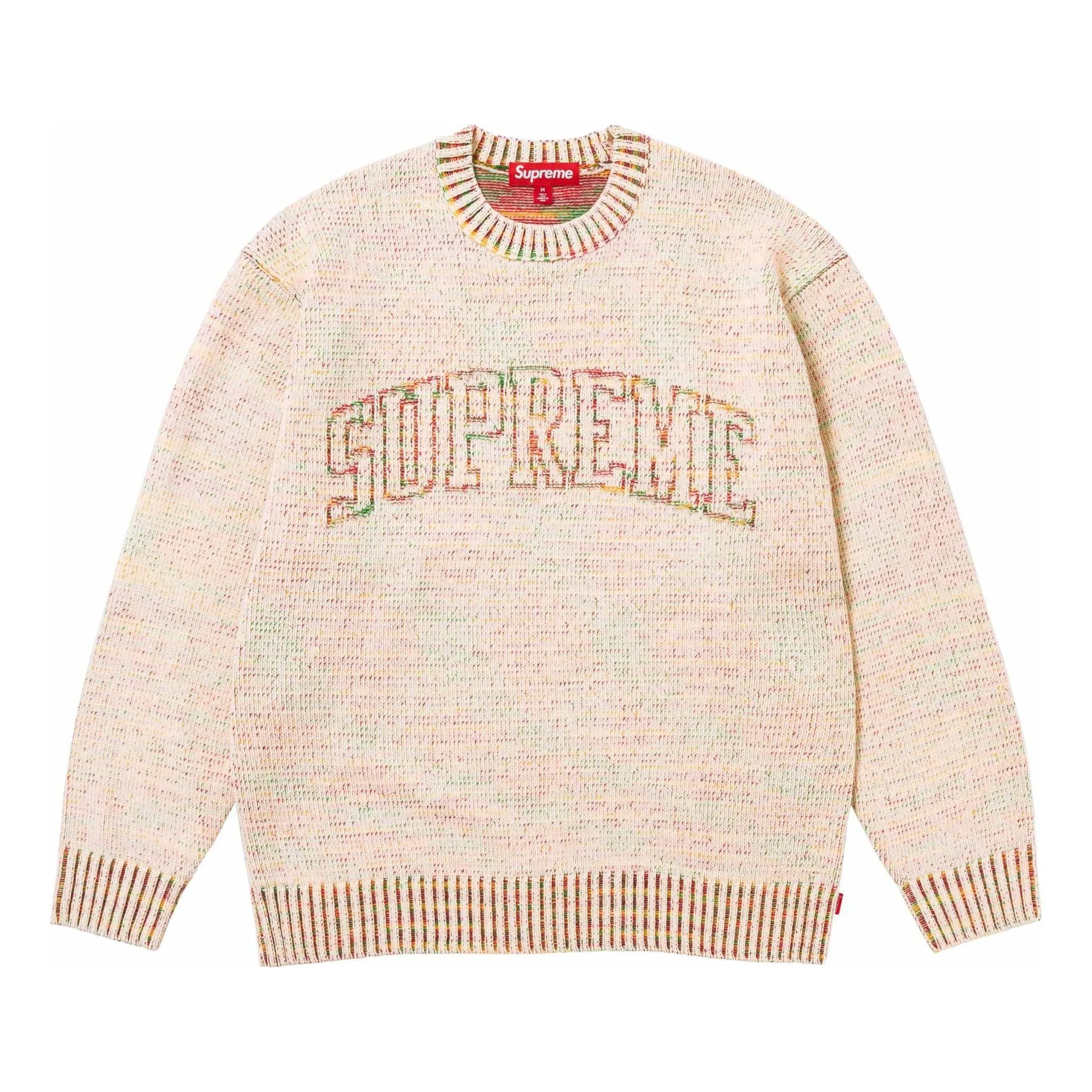 Supreme Contrast Arc Sweater 'Beige' SUP-SS24-078 sold by KicksCrew