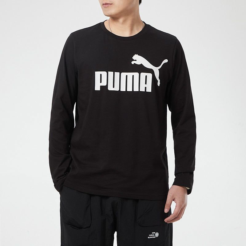 Puma Big Logo Fleece Crew Neck Sweater 'Black' 532561-01 sold by KicksCrew product image thumbnail 2