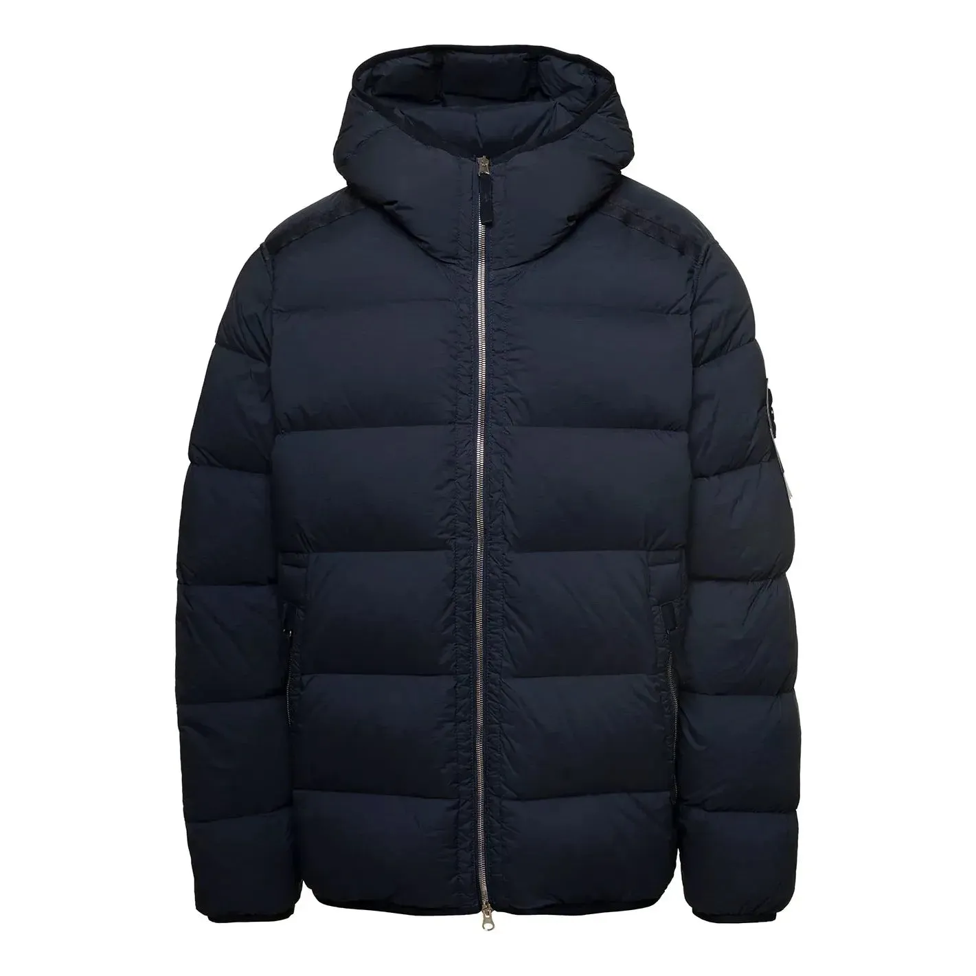 STONE ISLAND Compass Patch Zip-Up Puffer Jacket 'Navy' 791543728-V0020 sold by KicksCrew