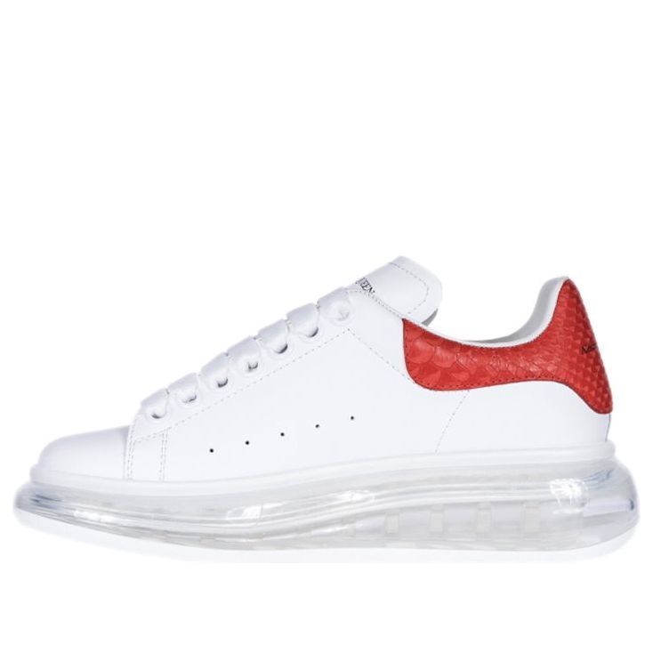 (WMNS) Alexander McQueen Oversized Sneaker in Optic 'White Lust Red' 650796WHZ4V9676 sold by KicksCrew