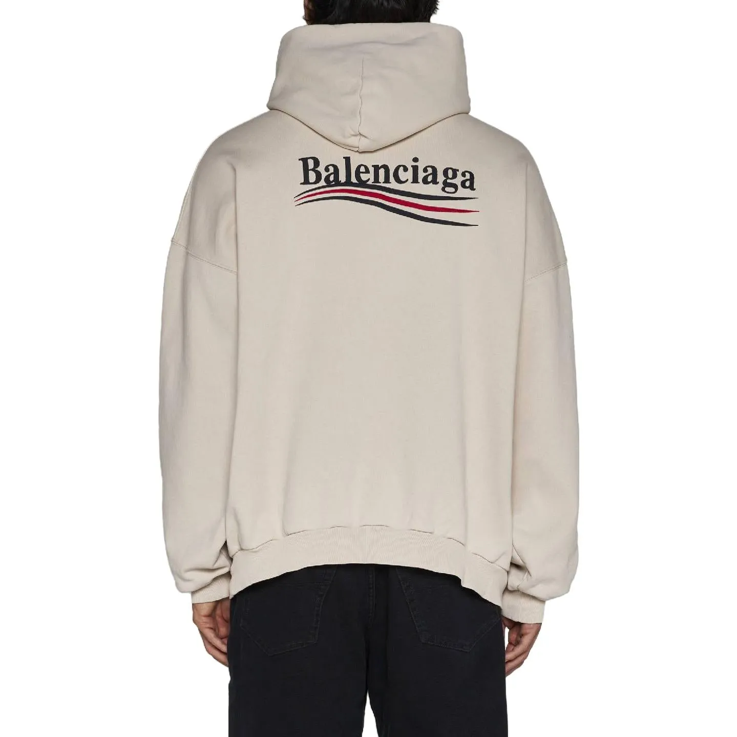 Balenciaga Political Campaign Popover Hoodie 'Light Beige' 739024TKVI99711 sold by KicksCrew product image thumbnail 4