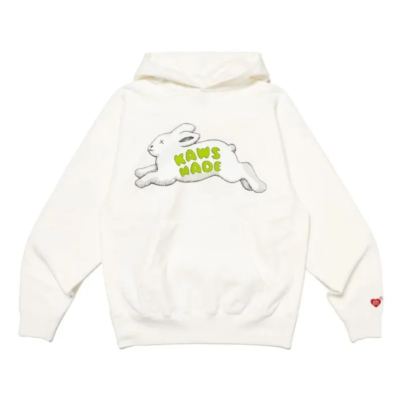 HUMAN MADE x KAWS MADE Hoodie 'White' XX26CS001 sold by KicksCrew