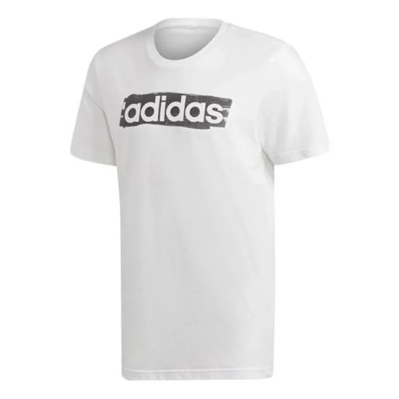 adidas M Lyrprnt Lg T Training Sports White / Black FM6089 sold by KicksCrew