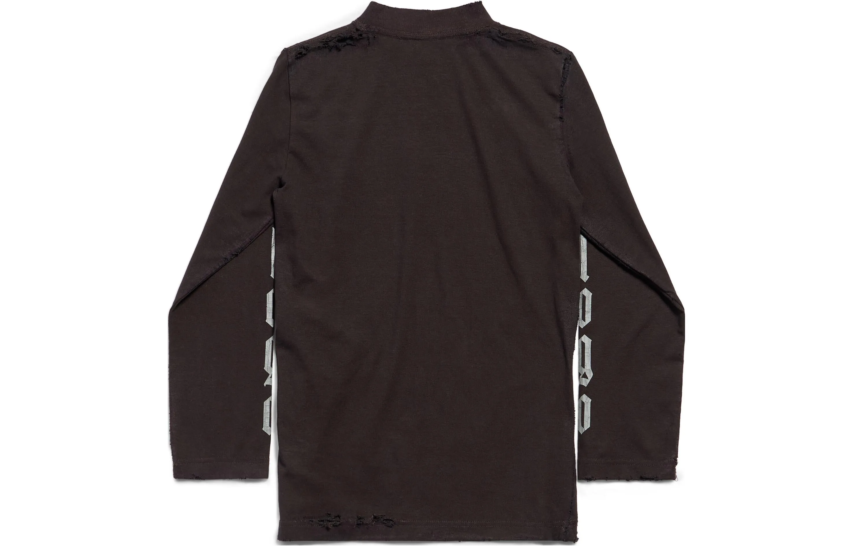 (WMNS) Balenciaga Nologo Long Sleeve T-shirt 'Black Grey' 788244TQVK51200 sold by KicksCrew product image thumbnail 2