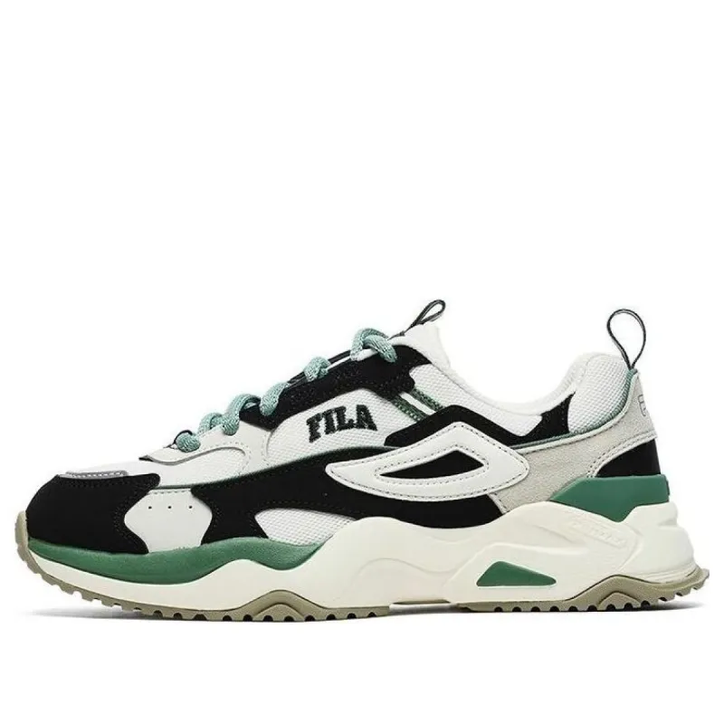 (WMNS) FILA Rayflide Athletic Shoes 'Black White Green' F12W242121FWB sold by KicksCrew