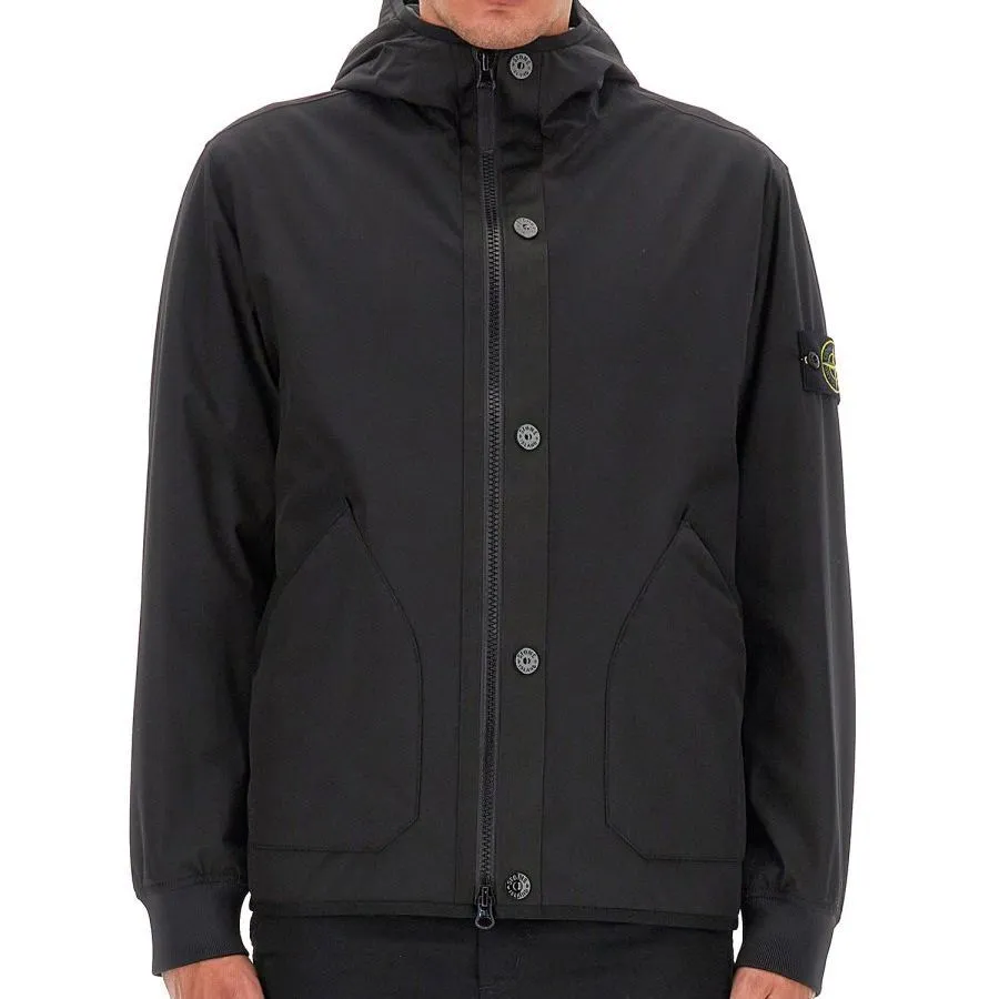 STONE ISLAND Waffen Patch Shell R Hooded Jacket 'Black' 791541027-V0029 sold by KicksCrew product image thumbnail 3