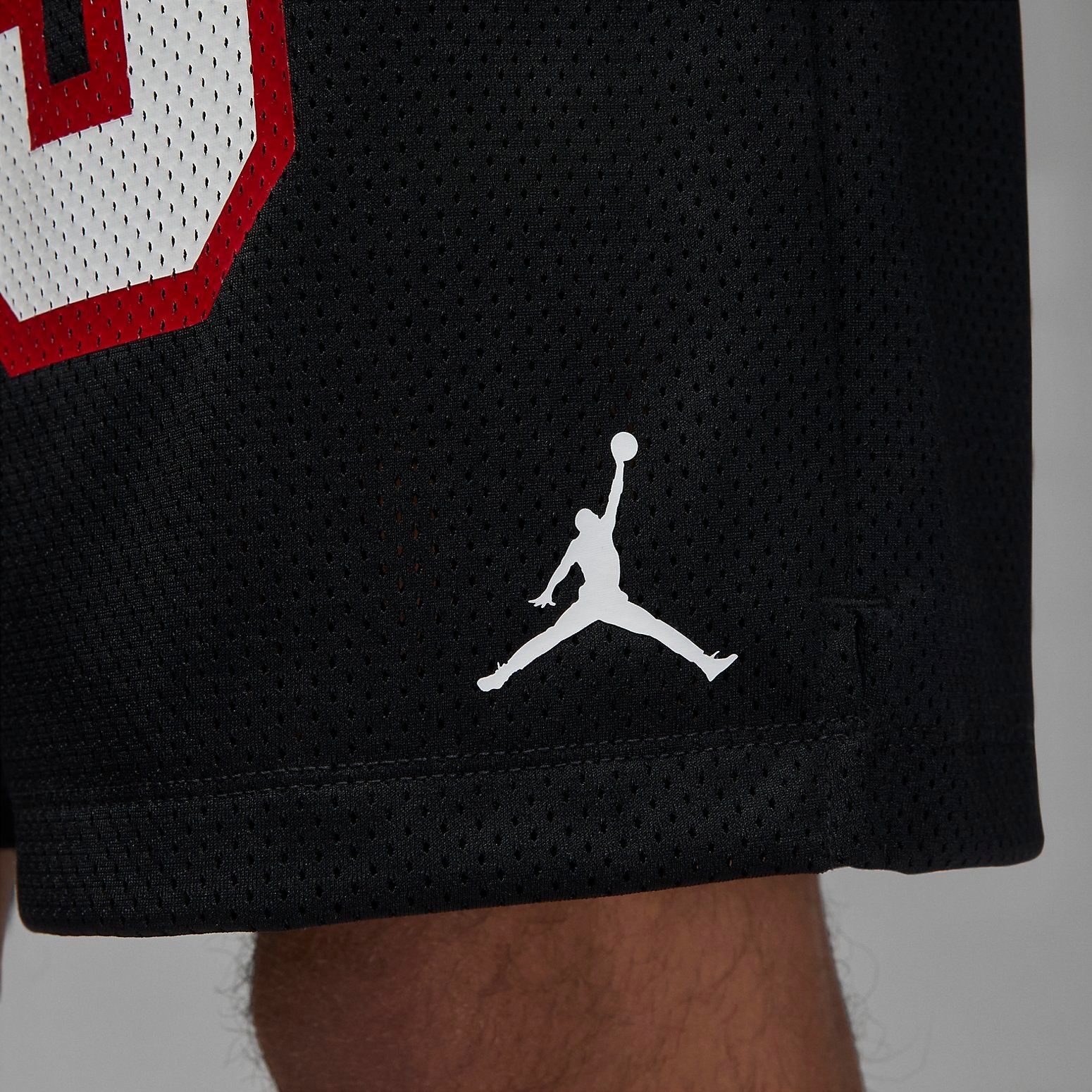Air Jordan Essentials Graphic Mesh Shorts 'Black' DX9671-010 sold by KicksCrew product image thumbnail 4