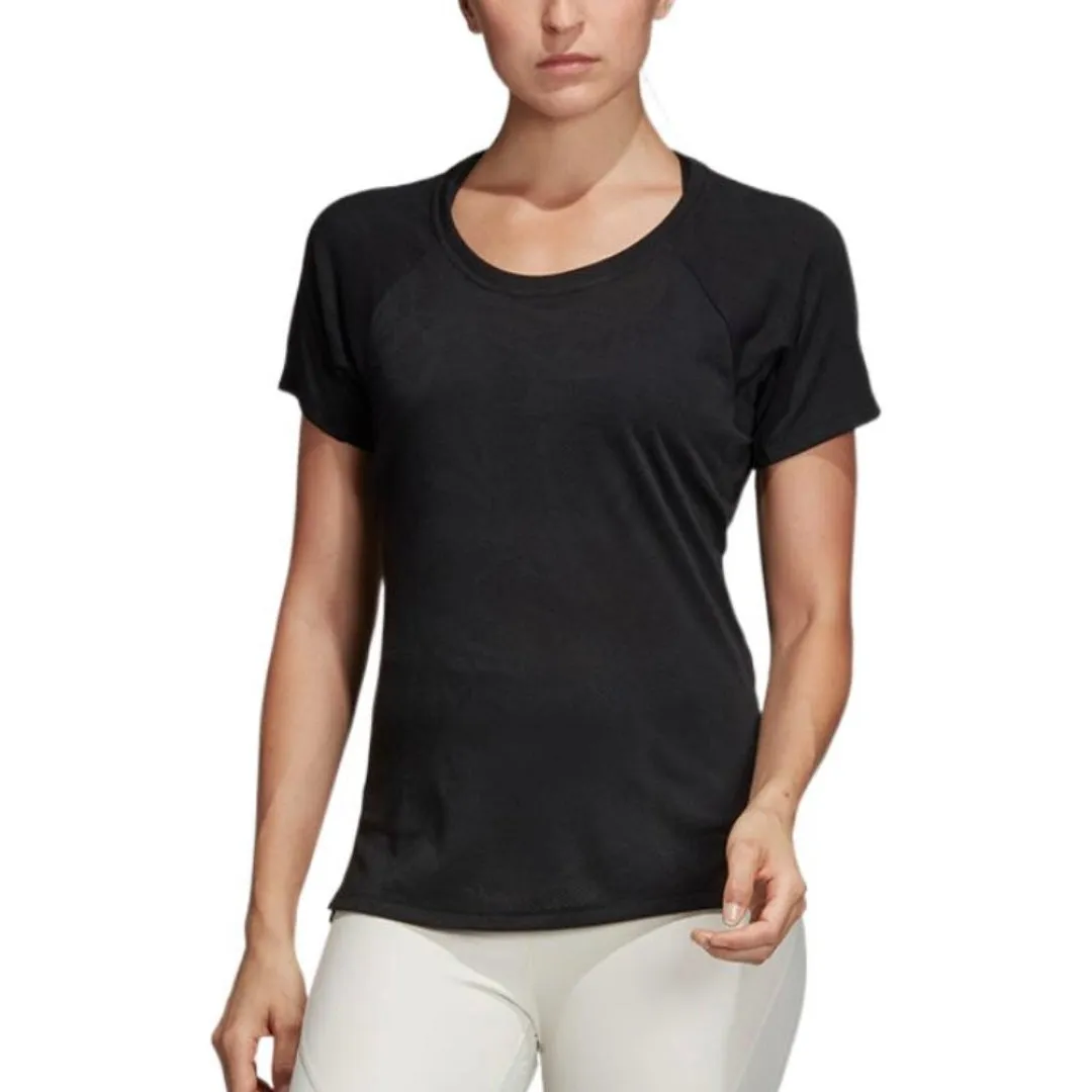 (WMNS) adidas Aeroknit T-Shirt Asia Sizing 'Black' DU1323 sold by KicksCrew product image thumbnail 3