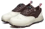 FILA Golf Oxford Spike Sneakers 'White Brown' A12M241601FLF sold by KicksCrew