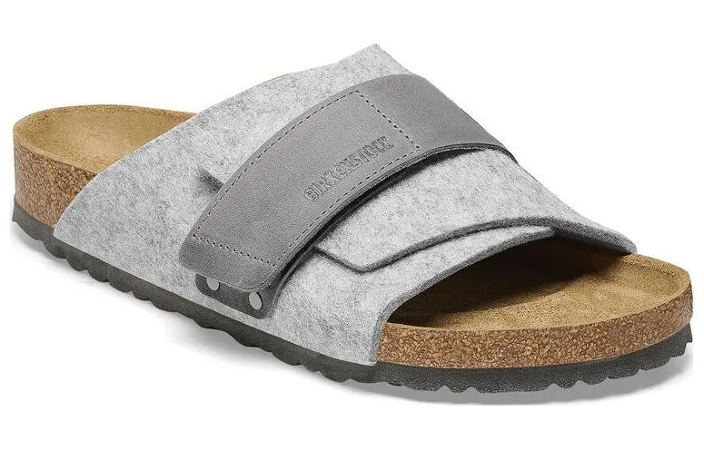 Birkenstock Kyoto Natural Leather Felt Narrow Fit 'Light Grey' 1025744 sold by KicksCrew product image thumbnail 2
