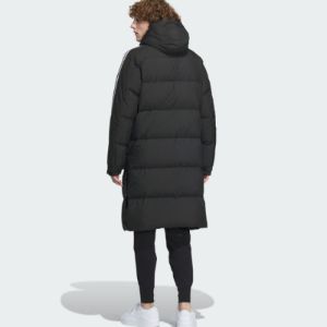 Adidas 3-Stripes Long Down Jackets 'Black' IT8714 sold by KicksCrew