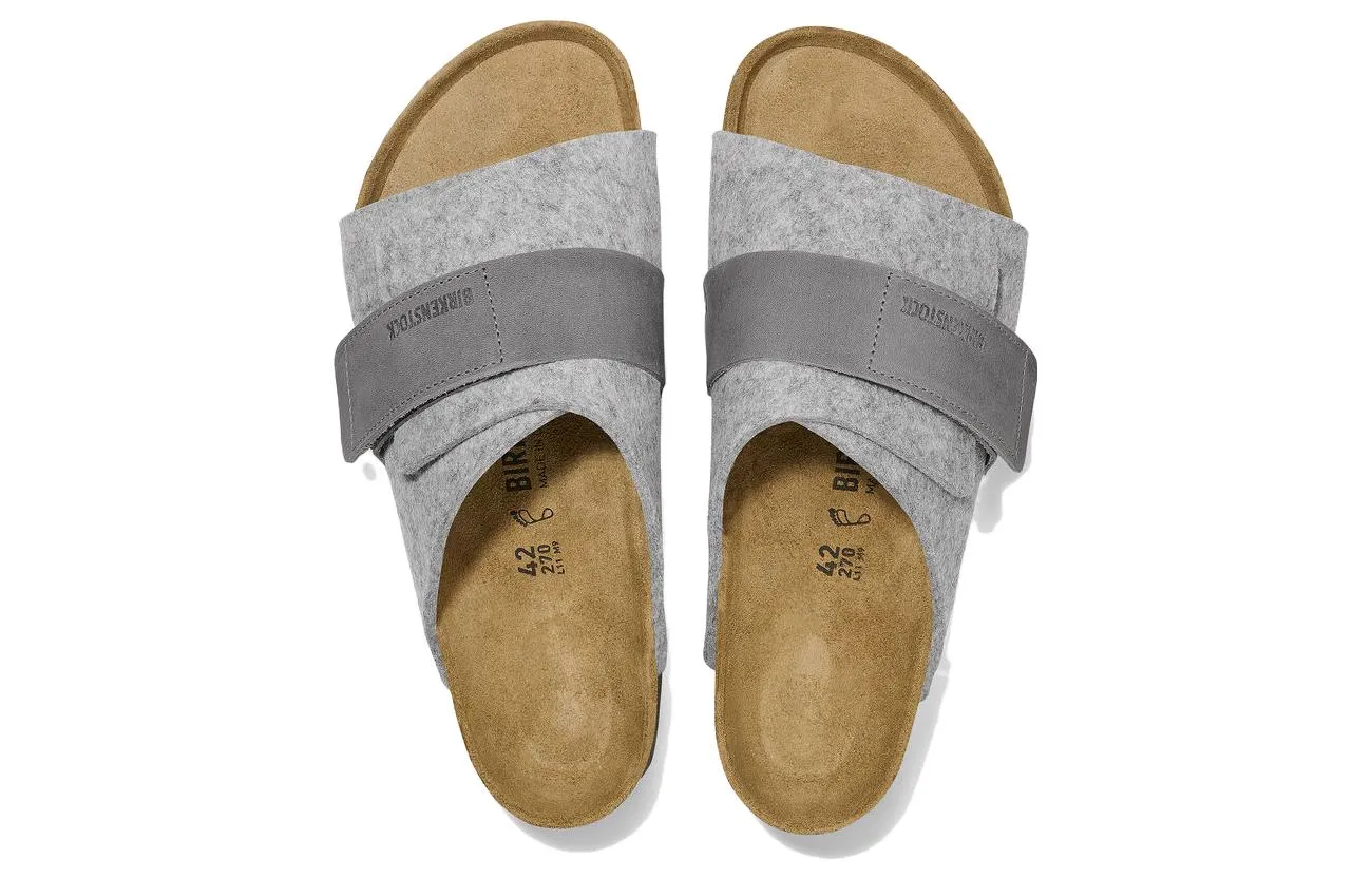 Birkenstock Kyoto Natural Leather Felt Narrow Fit 'Light Grey' 1025744 sold by KicksCrew product image thumbnail 4