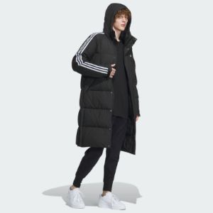 Adidas 3-Stripes Long Down Jackets 'Black' IT8714 sold by KicksCrew