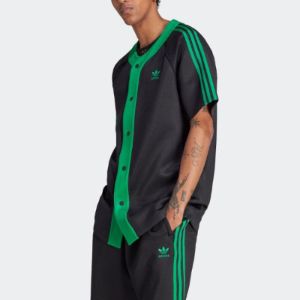 Adidas Adicolor Classics+ Short Sleeve Shirts (Gender Neutral) 'Black Green' II5782 sold by KicksCrew